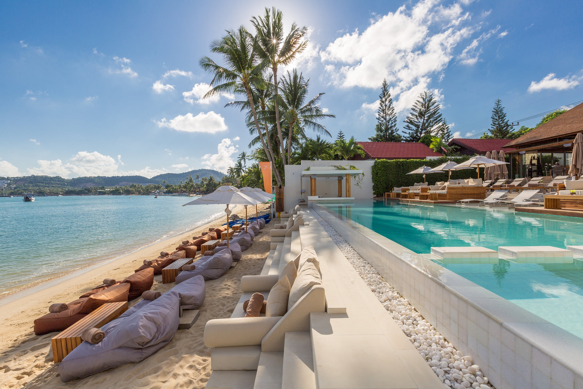 Chi Beach Bar & Restaurant beside the pool and beach