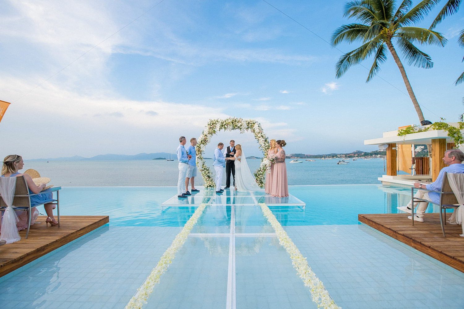 A wedding at Chi Beach Bar & Restaurant